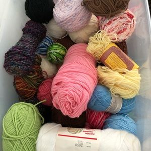 Huge lot of various color yarn